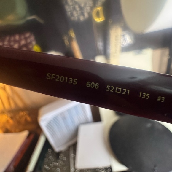 Salvatore Ferragamo Burgundy Sunglasses